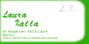 laura kalla business card